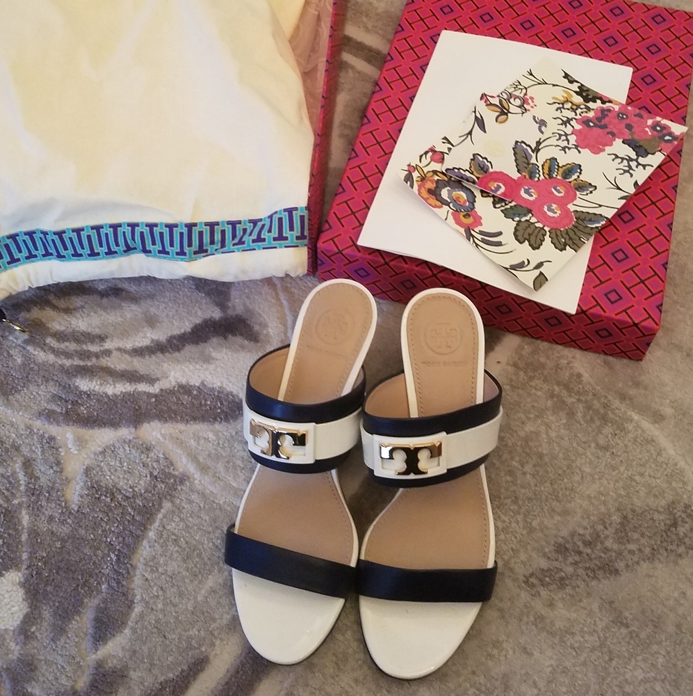 Tort Burch GIGI Wedge Sandals size 6